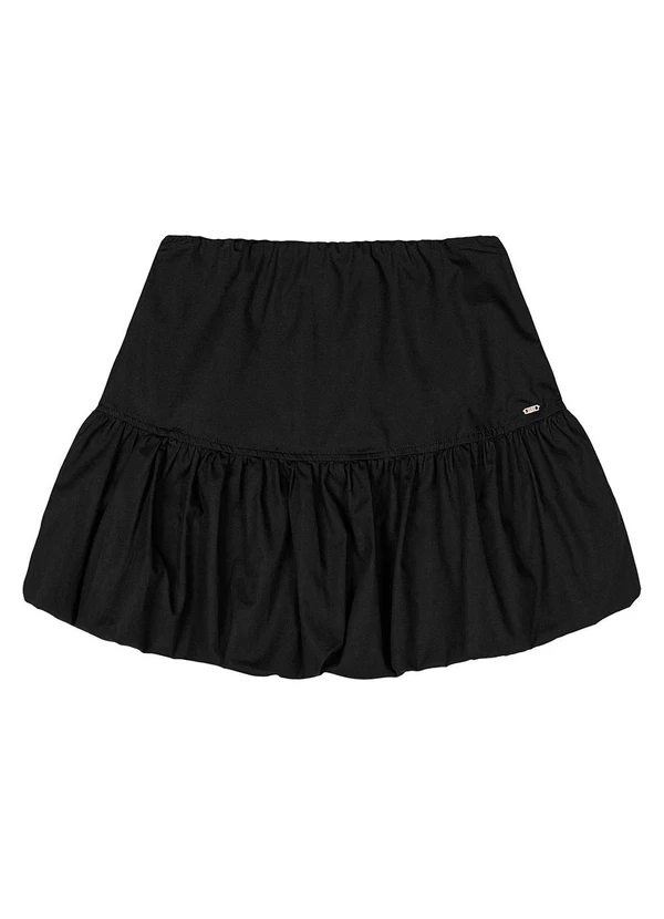 Gloss - Saia Balonê Juvenil Preto 3