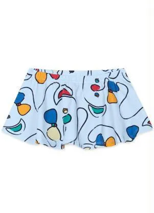 Lilica Ripilica - Saia Bebê com Proteção Antiviral Azul - LILICA RIPILICA