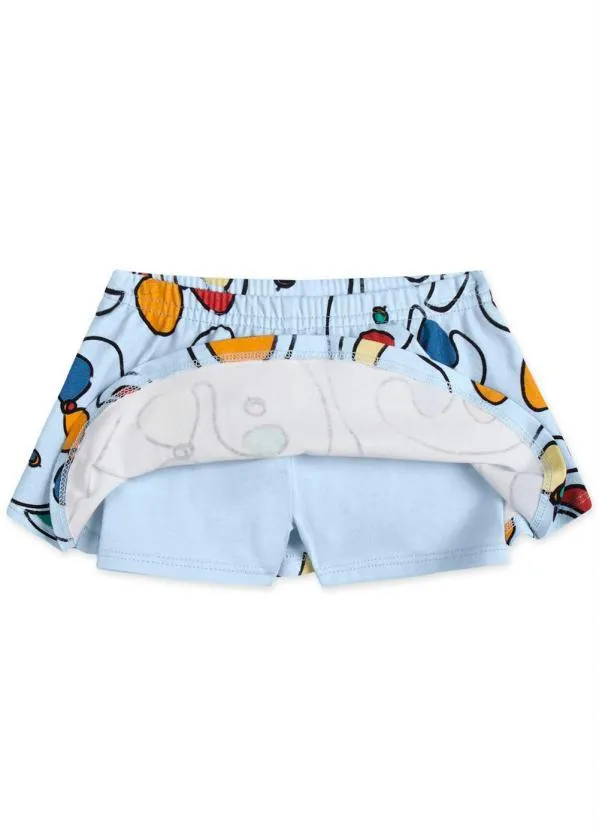 Lilica Ripilica - Saia Bebê com Proteção Antiviral Azul 3