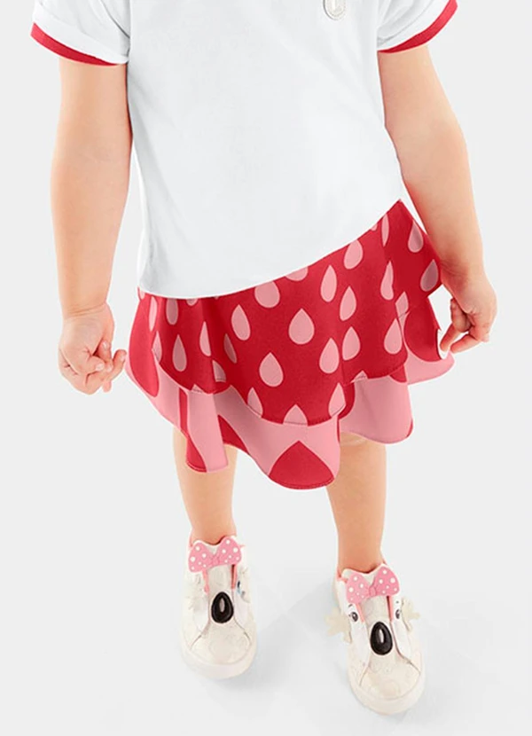 Lilica Ripilica - Saia Bebê MeninaVermelho 2