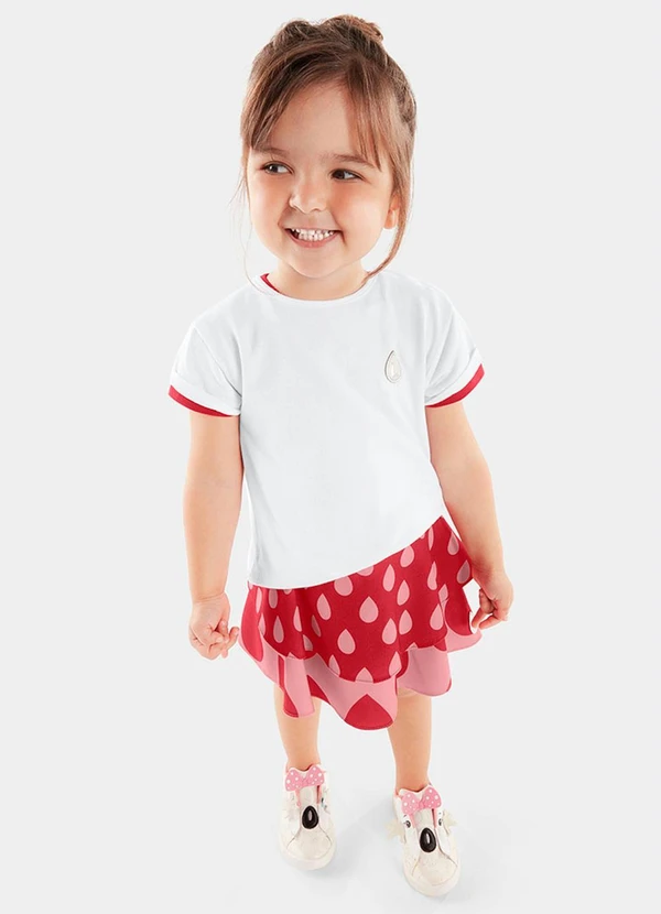 Lilica Ripilica - Saia Bebê MeninaVermelho 4