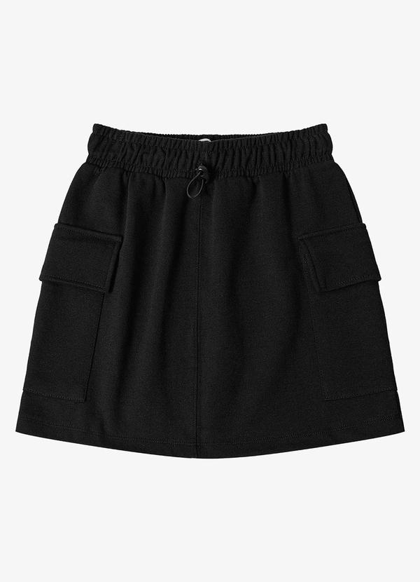 Minty - Saia Cargo Feminina Preto