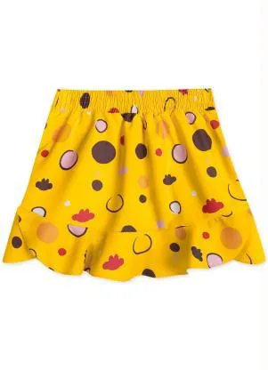 Lilica Ripilica - Saia Cetim Infantil MeninaAmarelo - LILICA RIPILICA