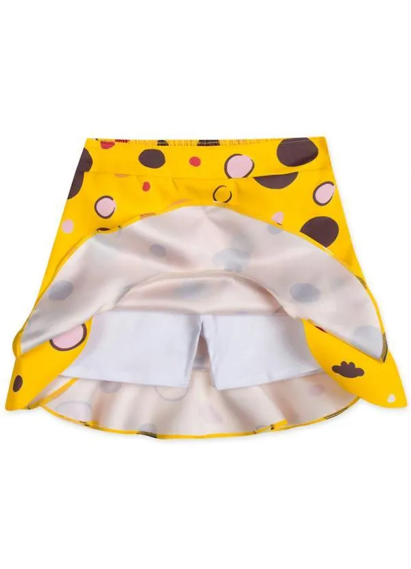 Lilica Ripilica - Saia Cetim Infantil MeninaAmarelo 3
