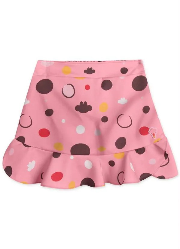 Lilica Ripilica - Saia Cetim Infantil MeninaRosa