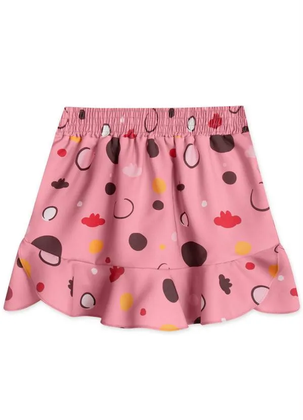 Lilica Ripilica - Saia Cetim Infantil MeninaRosa 2