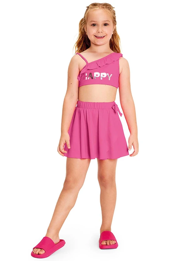 Marisol - Saia com Estampa Interativa Rosa 2