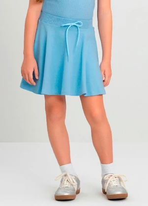 Saia com Short Interno Infantil Quimby Azul - QUIMBY
