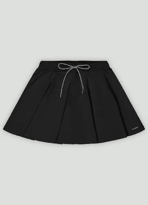 Saia com Short Interno Infantil Quimby Preto - QUIMBY