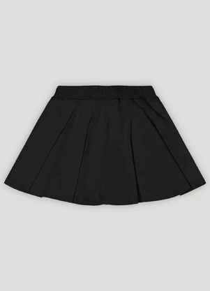 Saia com Short Interno Infantil Quimby Preto - QUIMBY