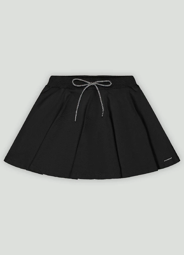 Quimby - Saia com Short Interno Infantil Quimby Preto