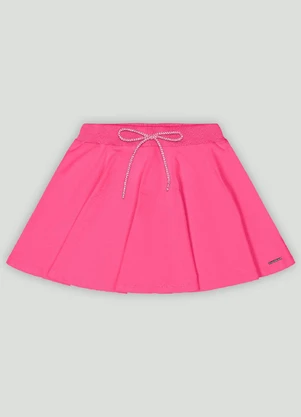 Saia com Short Interno Infantil Quimby Rosa - QUIMBY