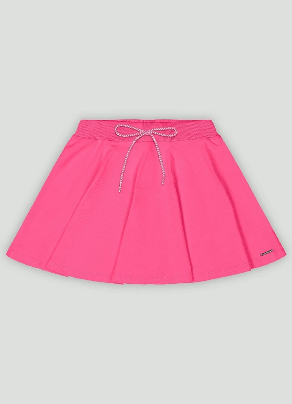 Quimby - Saia com Short Interno Infantil Quimby Rosa