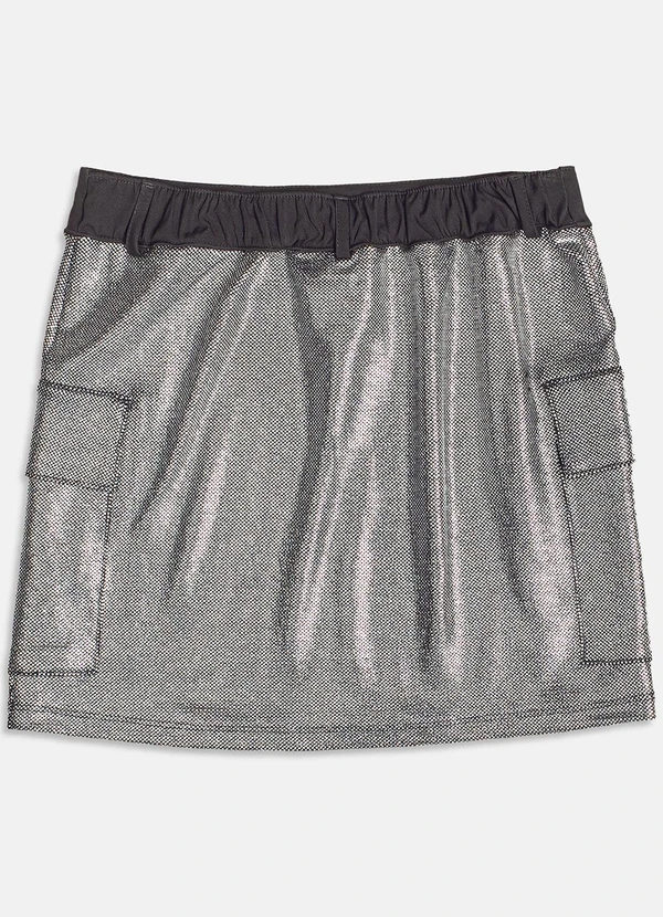 I Am - Saia de Foil Prata Prata 4