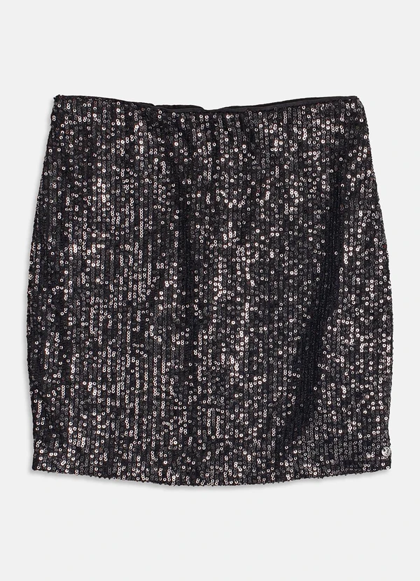 I Am - Saia de Paetê Preto 3