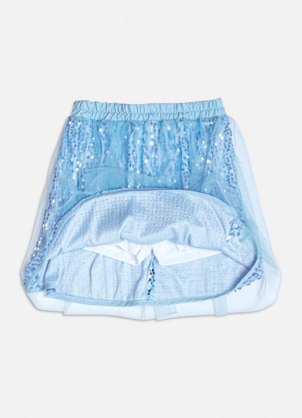 Momi - Saia de Tule Azul com Paetê Azul 4