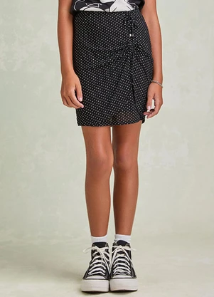 I Am - Saia de Tule com Strass Preto - I AM