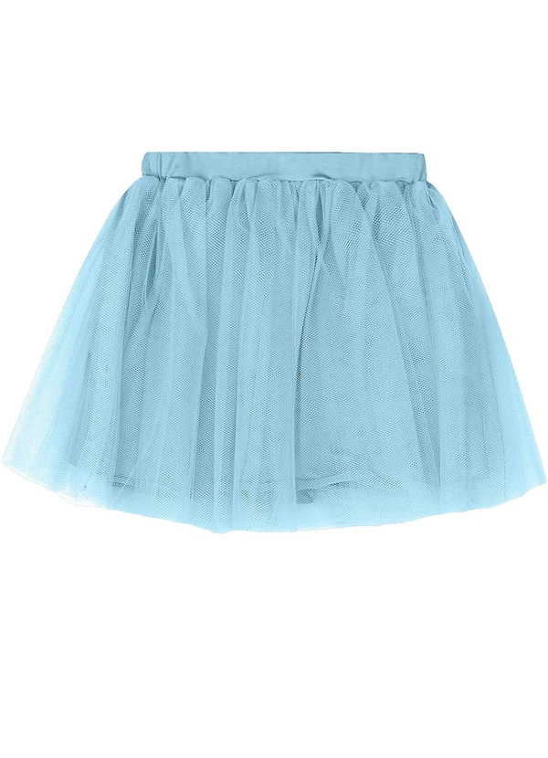 Quimby - Saia e Rede de Cabelo em Tule Azul 3