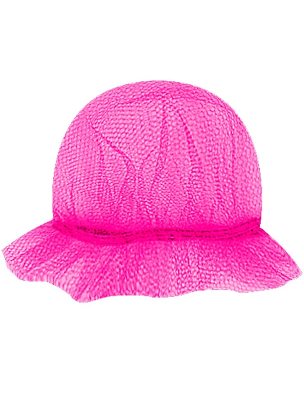 Quimby - Saia e Rede de Cabelo em Tule Rosa 5