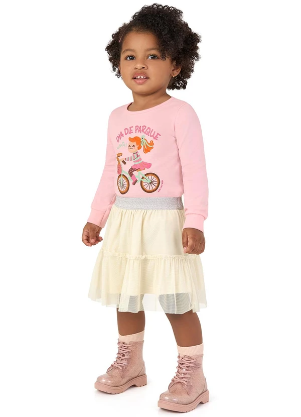 Malwee Kids - Saia Godê em TuleBege 2