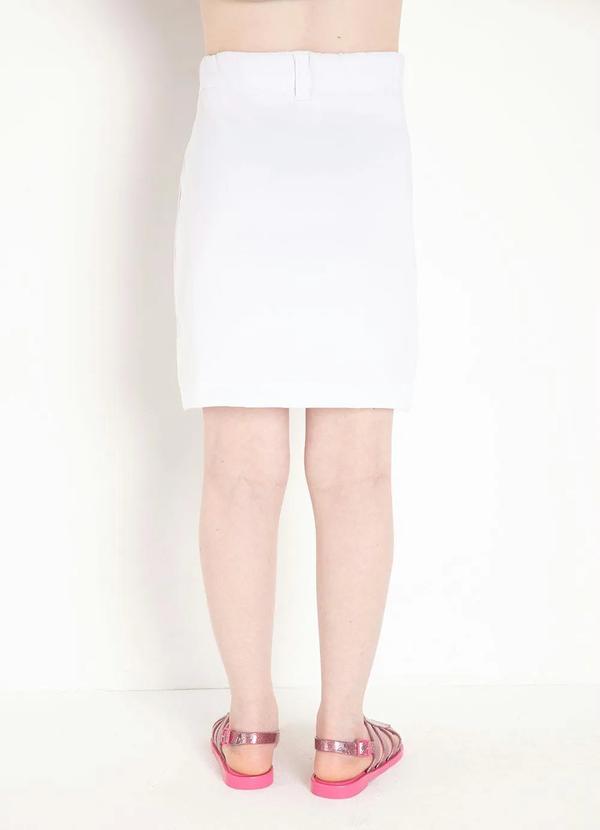 Outlet - Saia Infantil Branca com Bolsos 5