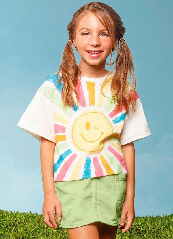 Bugbee - Saia Infantil Colors Multicolorido