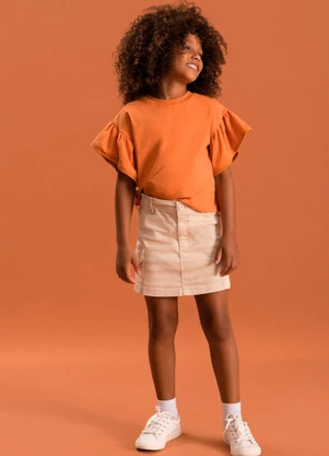 Bugbee - Saia Infantil de Sarja Cargo Multicolorido - BUGBEE