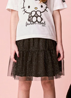 Momi - Saia Infantil de Tule com Glitter - MOMI