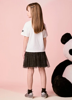 Momi - Saia Infantil de Tule com Glitter - MOMI