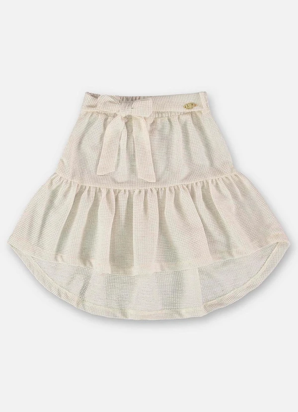 Up Baby - Saia Infantil em Tricot Linho Bege 3