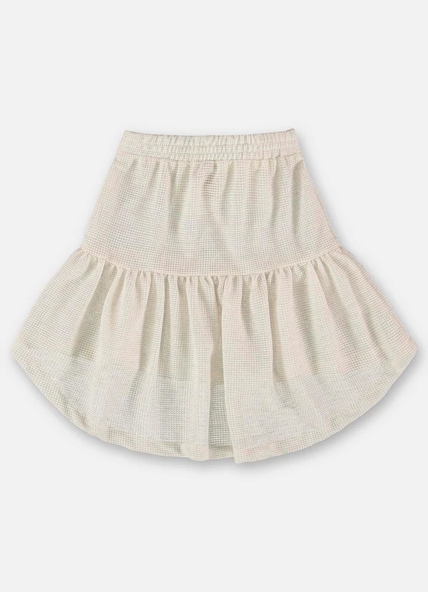 Up Baby - Saia Infantil em Tricot Linho Bege 4