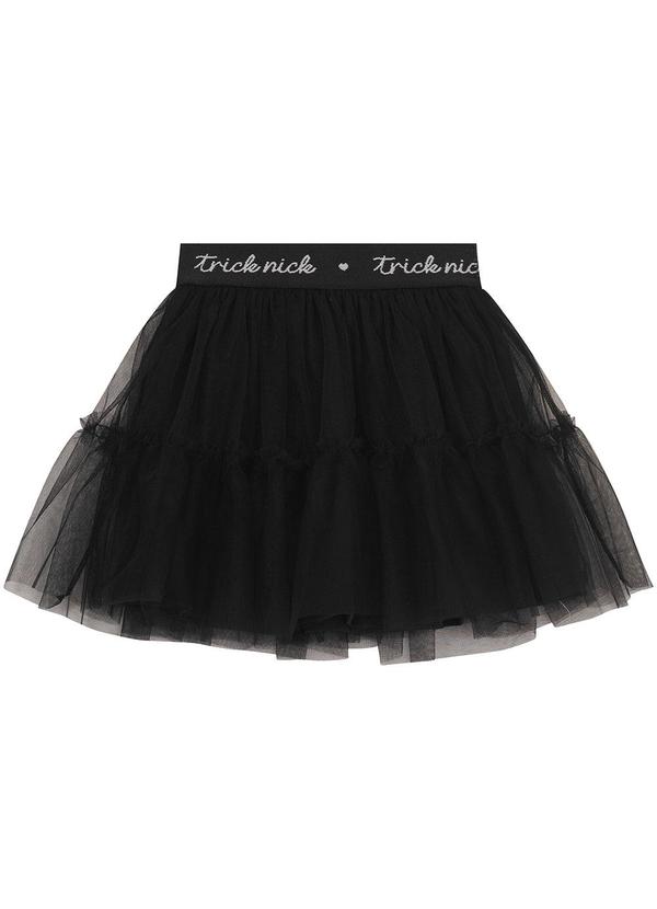 Trick Nick - Saia Infantil em Tule e Meia Malha Preto 3