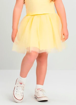 Saia Infantil em Tule Quimby Amarelo - QUIMBY
