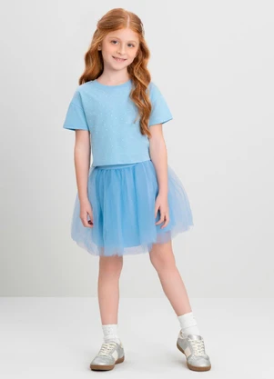 Saia Infantil em Tule Quimby Azul - QUIMBY