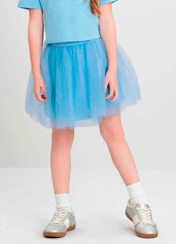 Quimby - Saia Infantil em Tule Quimby Azul
