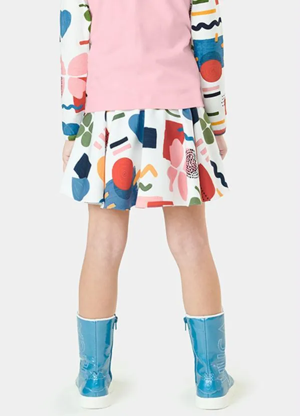 Lilica Ripilica - Saia Infantil MeninaBranco 2