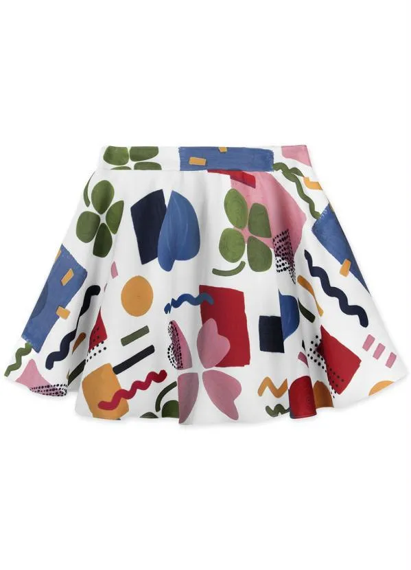 Lilica Ripilica - Saia Infantil MeninaBranco 6