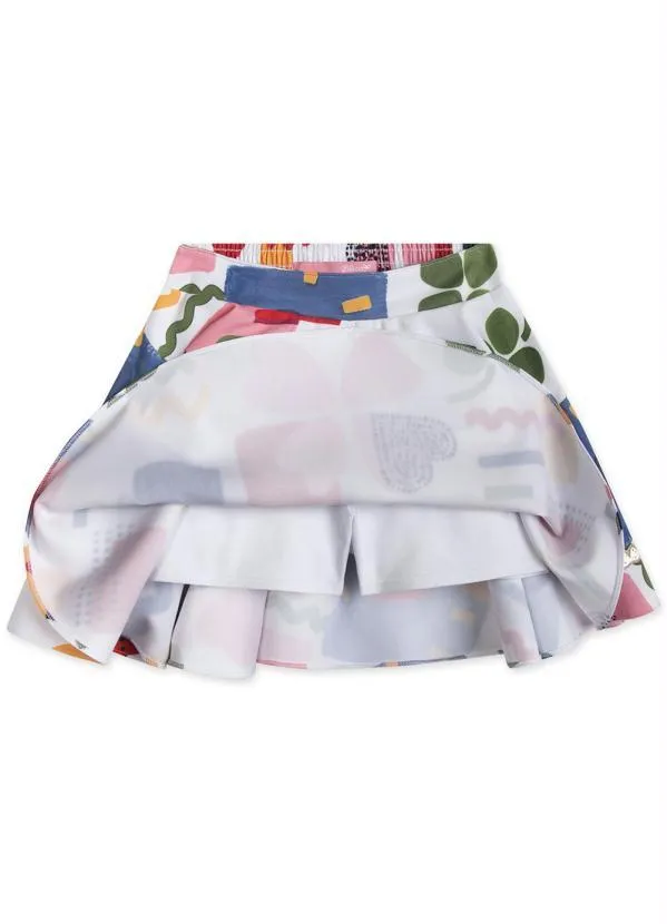 Lilica Ripilica - Saia Infantil MeninaBranco 7