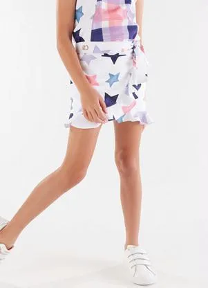 Lilica Ripilica - Saia Infantil MeninaBranco - LILICA RIPILICA