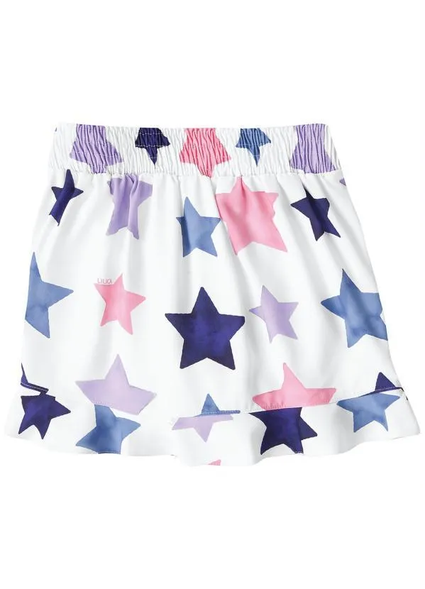 Lilica Ripilica - Saia Infantil MeninaBranco 6