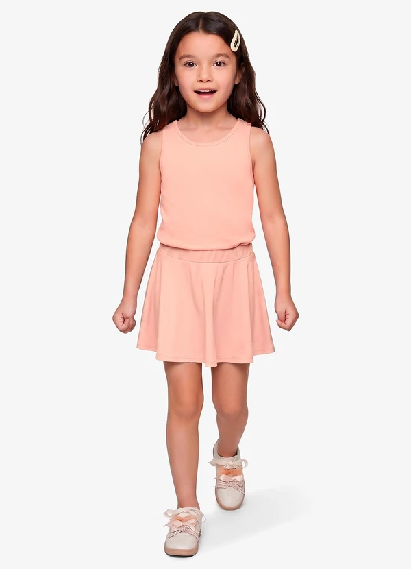 Rovi Kids - Saia Infantil Feminina em Cotton Leve Rosa