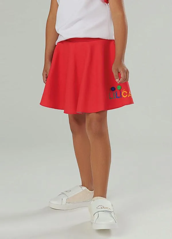 Lilica Ripilica - Saia Infantil MeninaVermelho