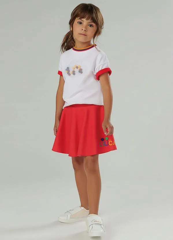 Lilica Ripilica - Saia Infantil MeninaVermelho 2