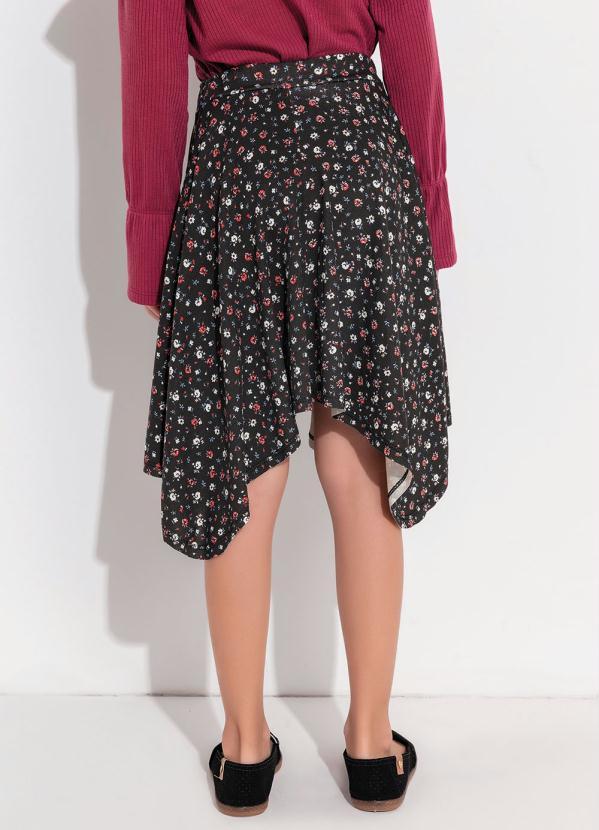 Outlet - Saia Infantil Floral Dark com Pontas 4
