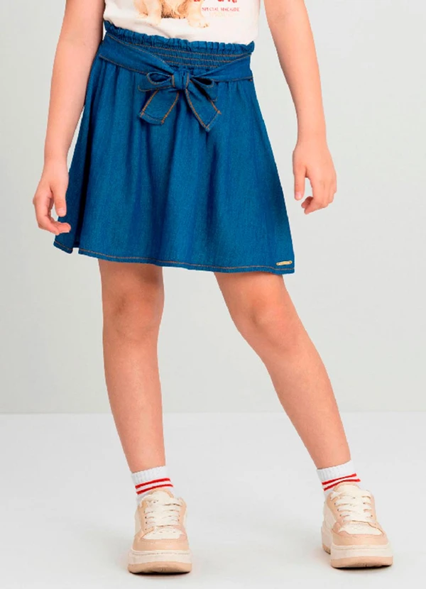 Quimby - Saia Infantil Jeans Quimby Azul