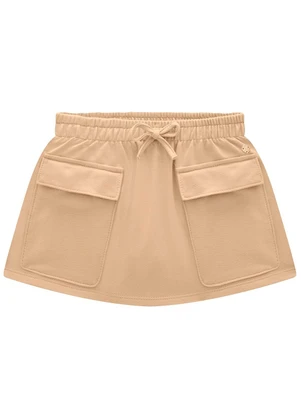 Milon - Saia Infantil Menina Básica Bege - MILON