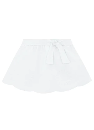 Milon - Saia Infantil Menina Bordado Branco - MILON