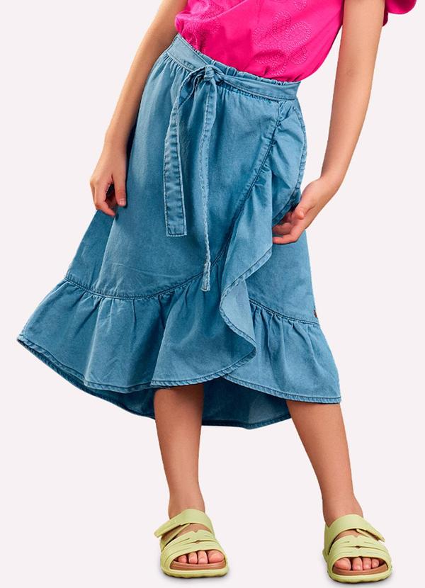 Nanai - Saia Infantil Menina Jeans Jeans 1