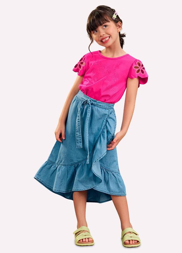Nanai - Saia Infantil Menina Jeans Jeans 2