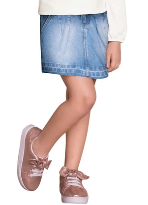 Milon - Saia Infantil Menina Jeans - MILON